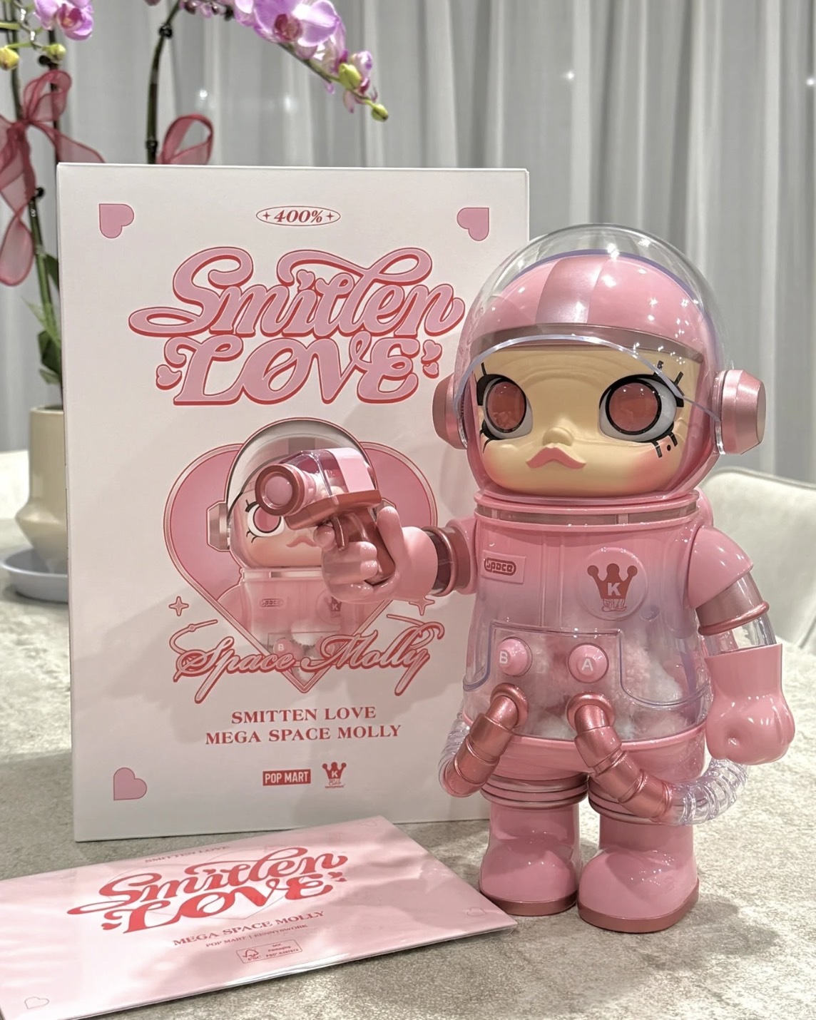 <官方正版授權>POPMART MEGA SPACE MOLLY 心悅 情人節 400%+100%