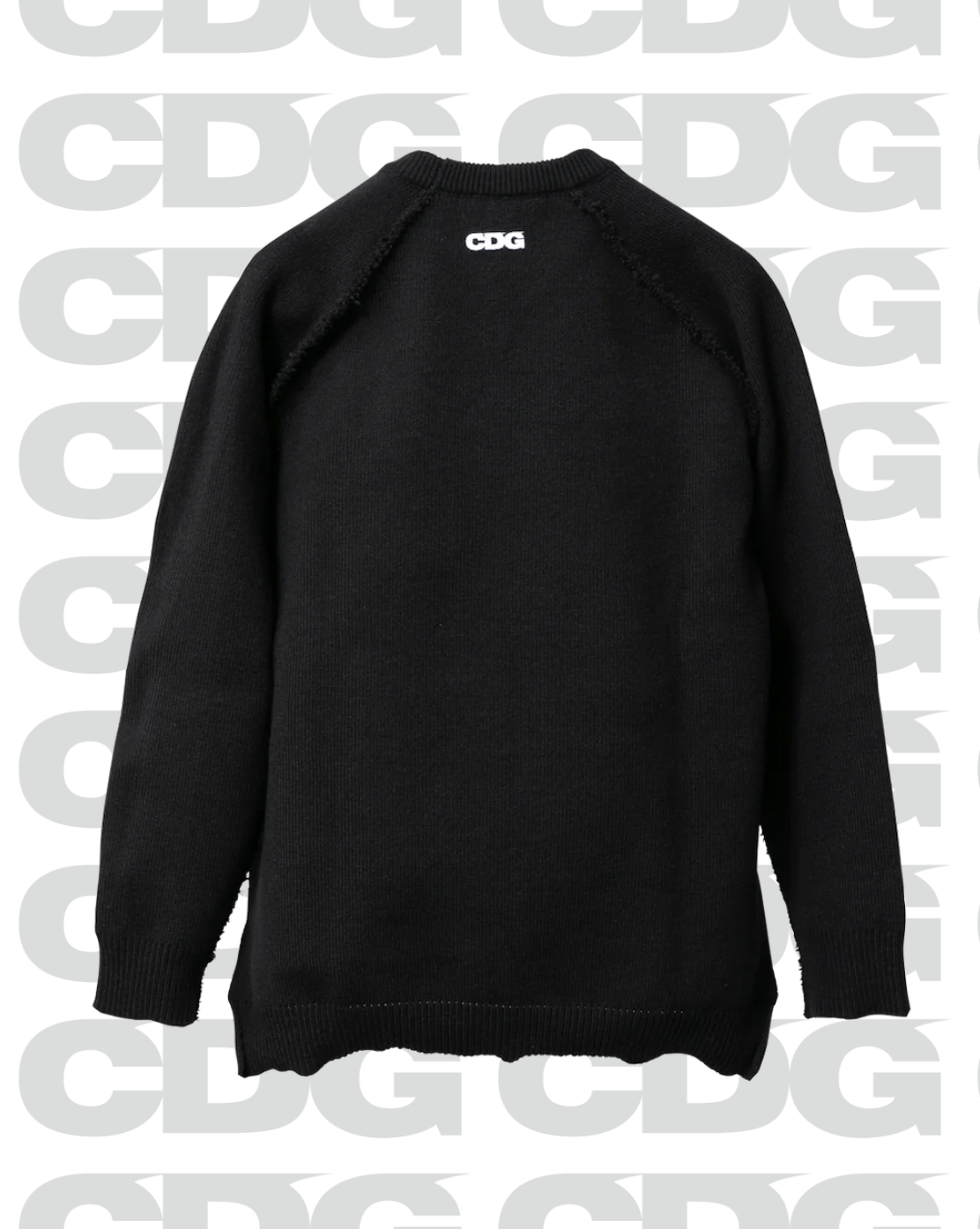 【CDG】OUTSIDE SEAM LONG BACK PULLOVER