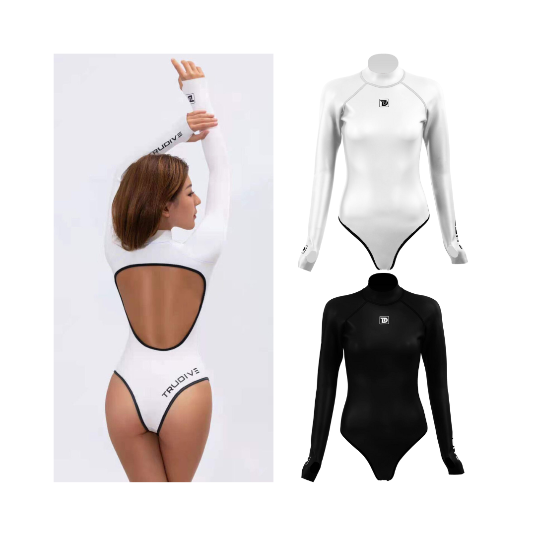 ※TRUDIVE【Siren海妖系列】2mm 露背款 布面防寒比基尼