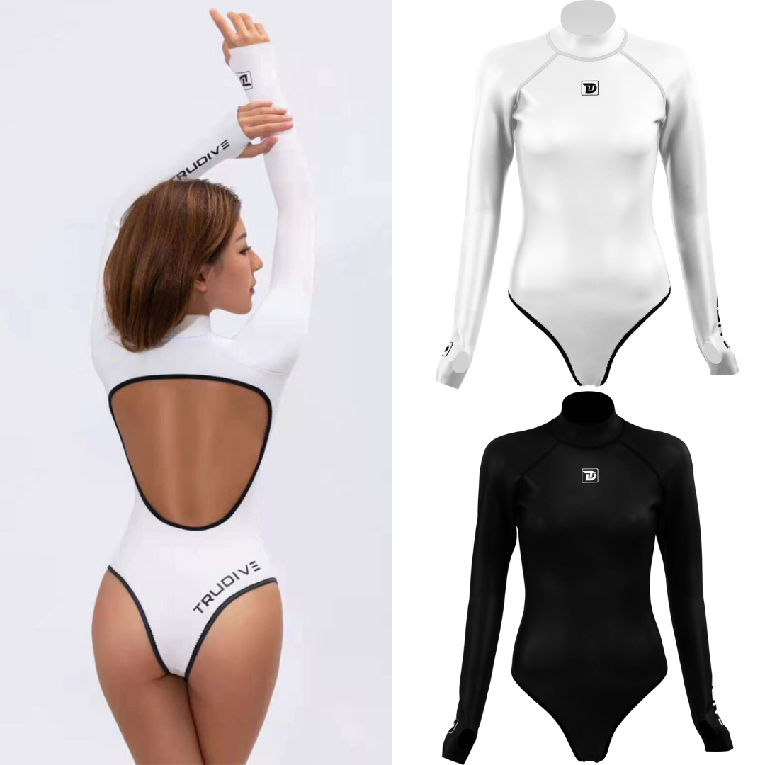 ※TRUDIVE【Siren海妖系列】2mm 露背款 布面防寒比基尼