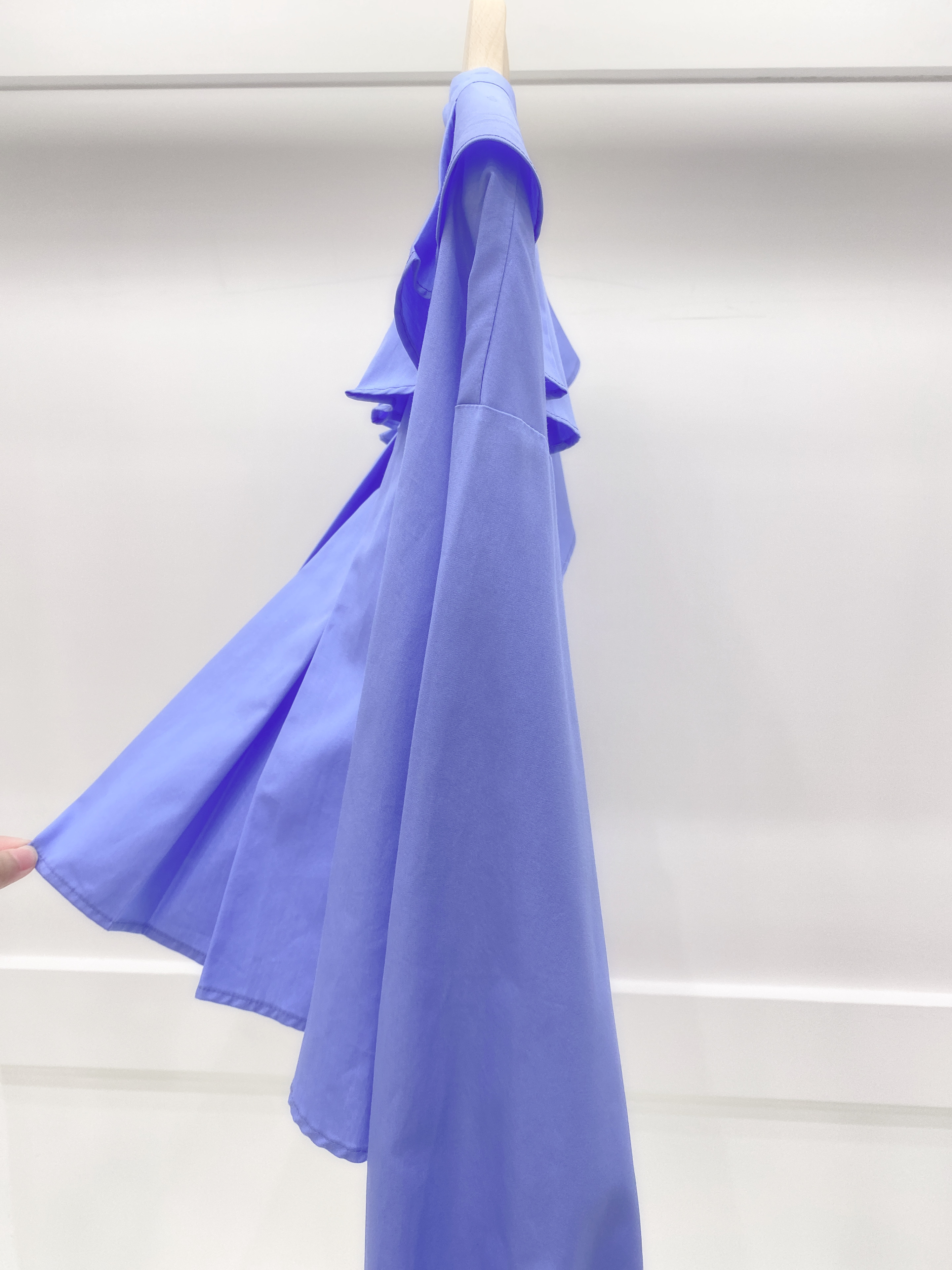 荷葉領短版襯衫