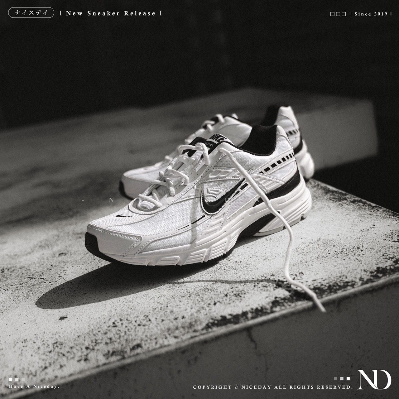 NICEDAY 現貨 Nike Initiator 白熊貓 白黑 老爹鞋 男款 394055-100