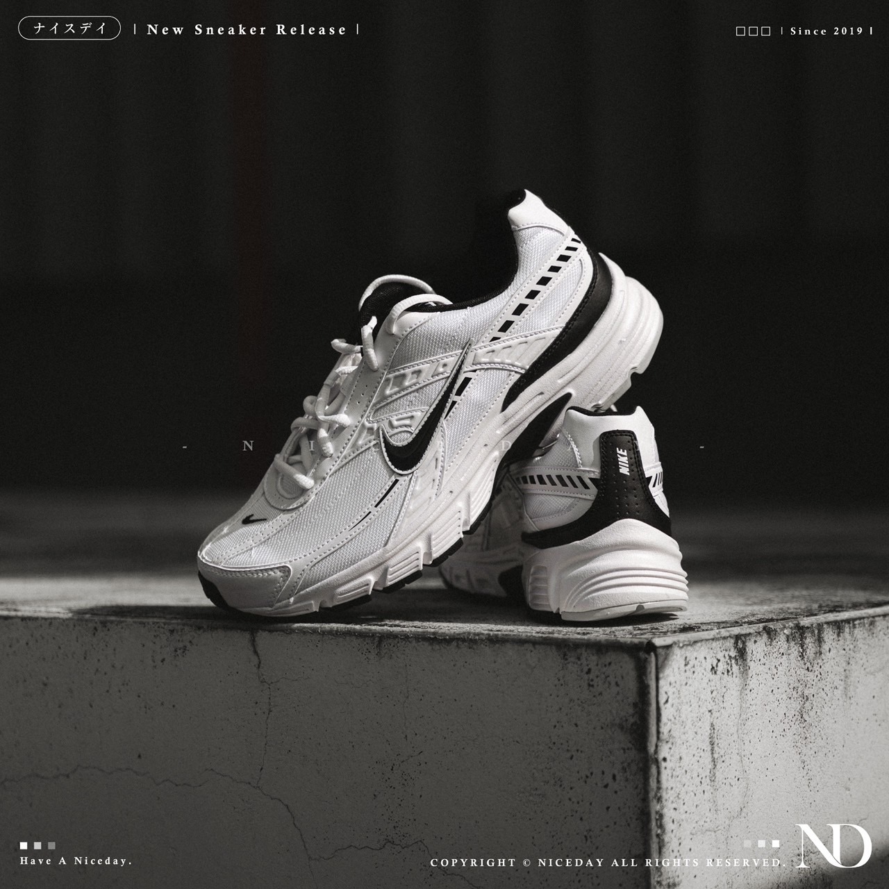 NICEDAY 現貨 Nike Initiator 白熊貓 白黑 老爹鞋 男款 394055-100