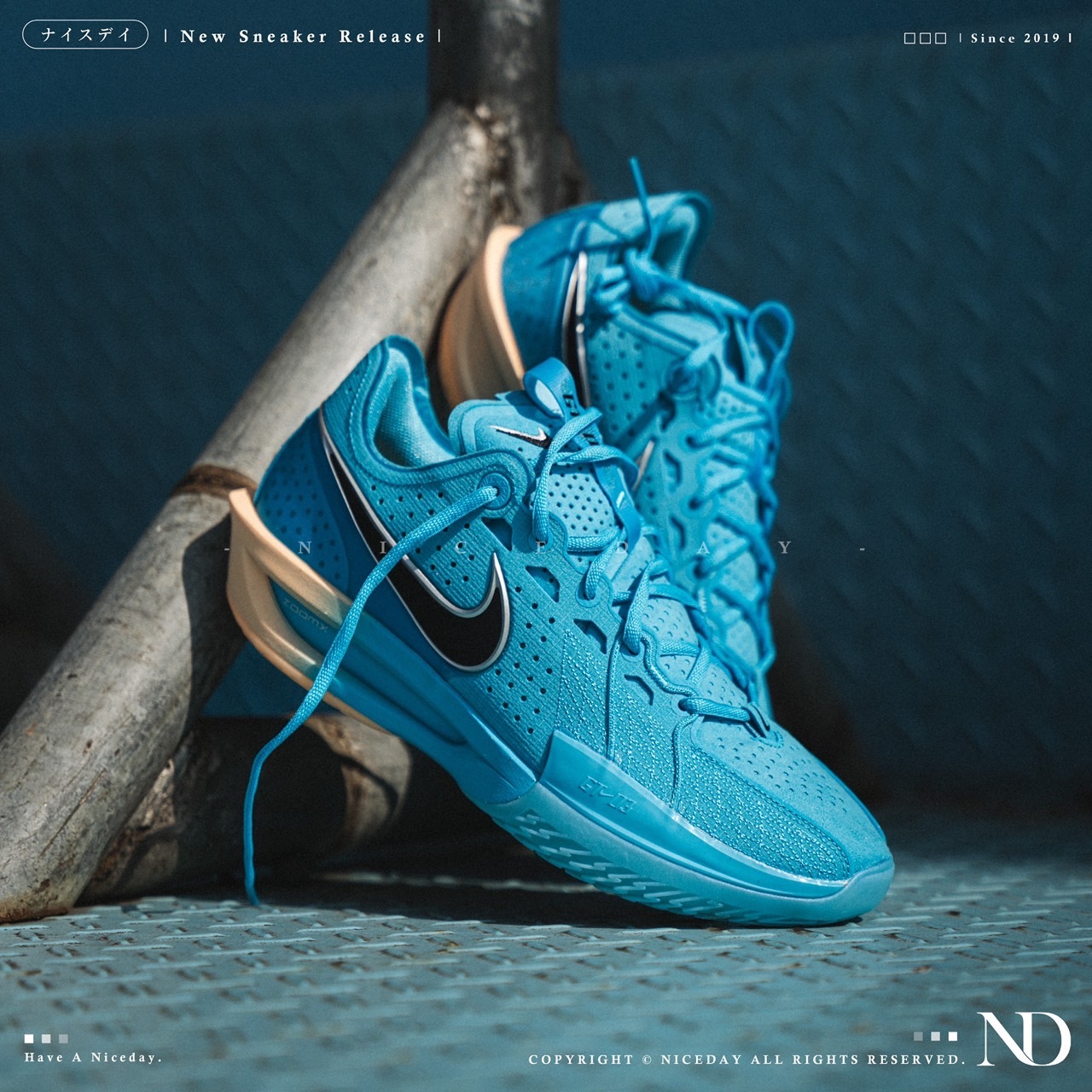 NICEDAY 現貨 Nike G.T. Cut 3 EP 藍橘 實戰籃球鞋 籃球鞋 男款 DV2918-404