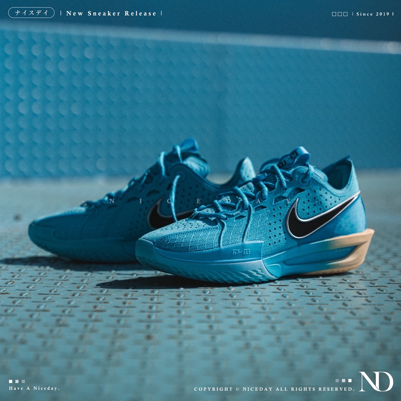 NICEDAY 現貨 Nike G.T. Cut 3 EP 藍橘 實戰籃球鞋 籃球鞋 男款 DV2918-404