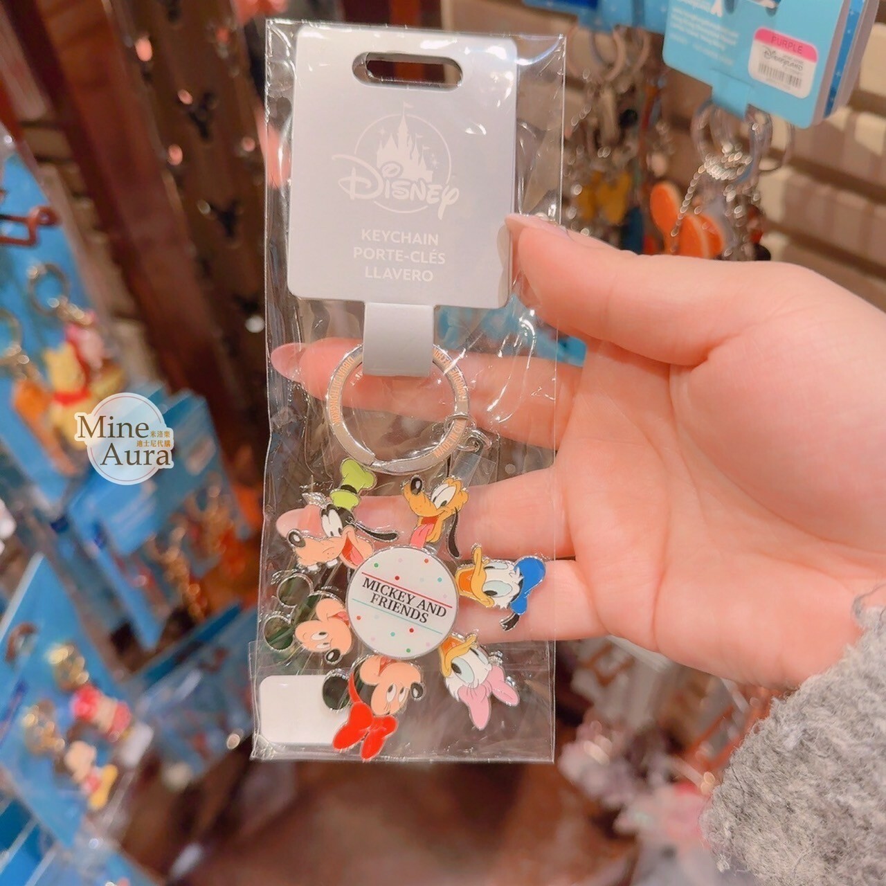 米奇 Mickey 好友集合 大頭 造型 鑰匙圈 吊飾 -香港迪士尼樂園