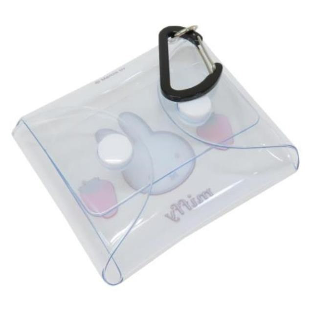 日本 Miffy PVC透明啪啪袋連扣