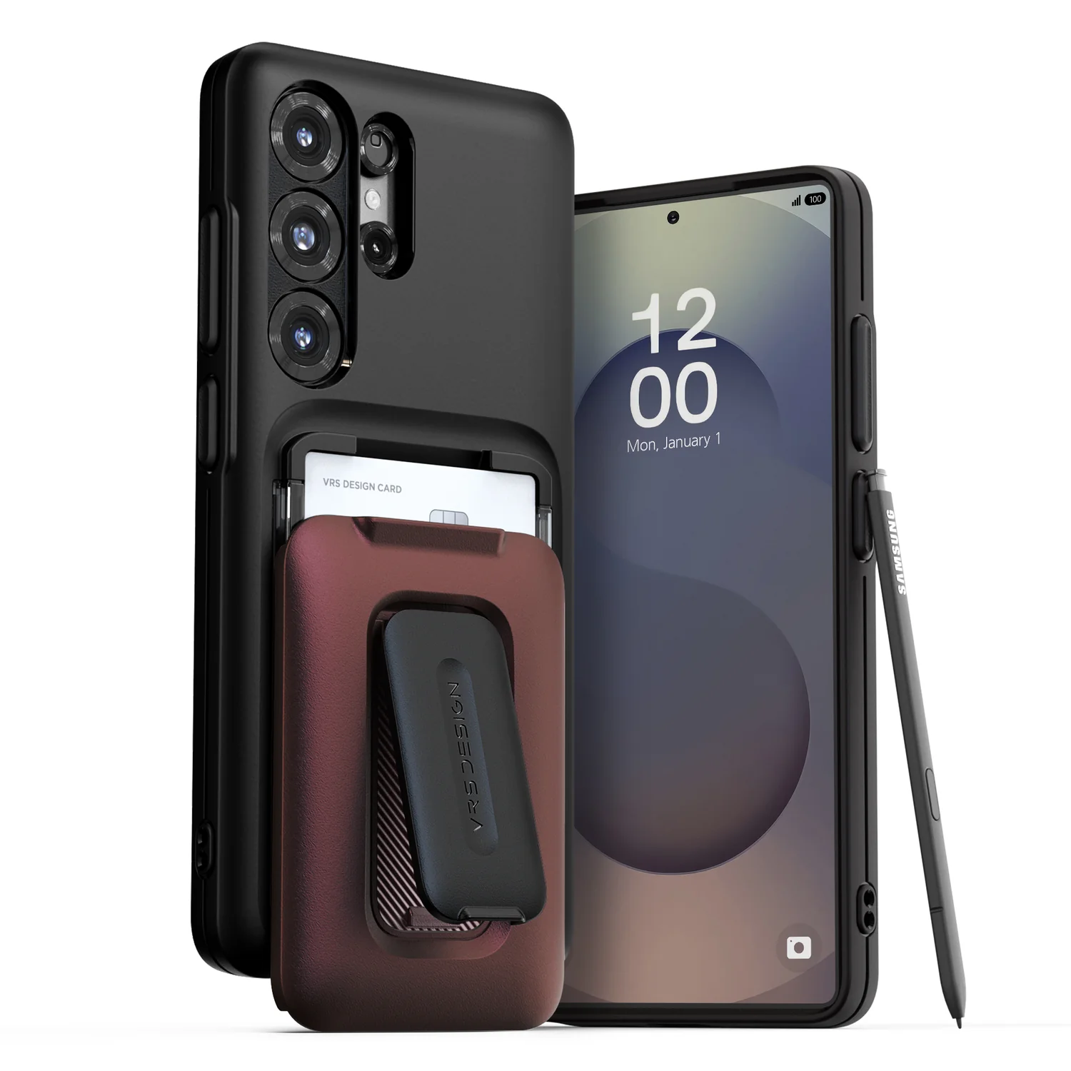 VRS Desgin - D-Wallet Orb - Samsung S25 Case 高度防撞鏡頭保護插卡槽支架手機殼