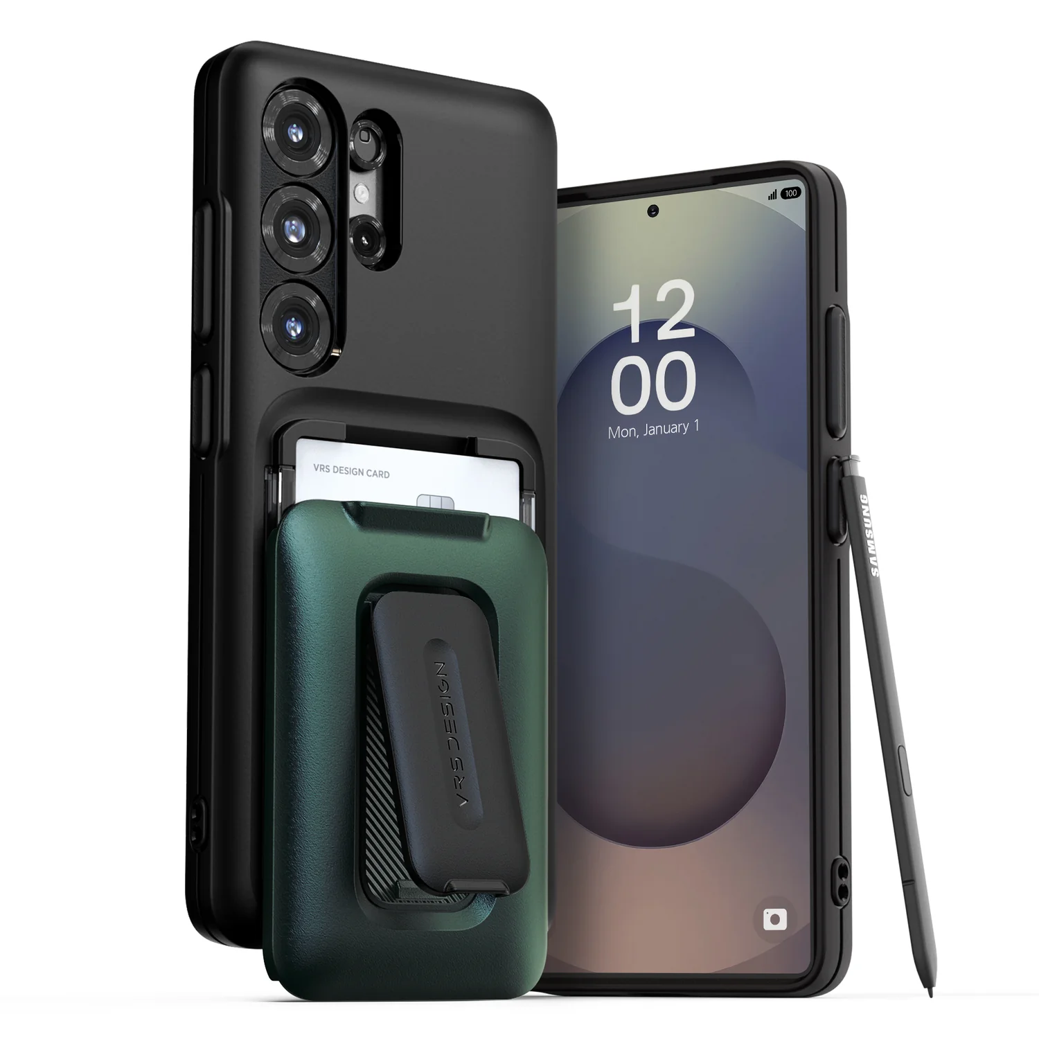 VRS Desgin - D-Wallet Orb - Samsung S25 Case 高度防撞鏡頭保護插卡槽支架手機殼