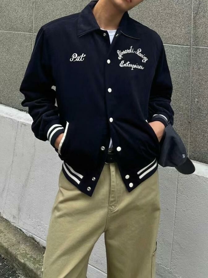 英文字棒球褸(薄夾棉) JK2620