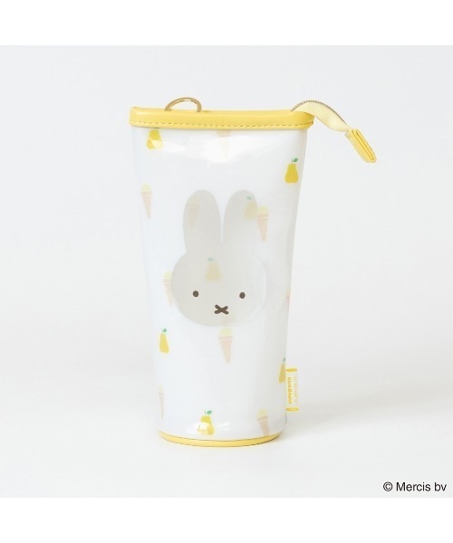 日本 Miffy 直身筒型透明大頭圖案拉鏈袋