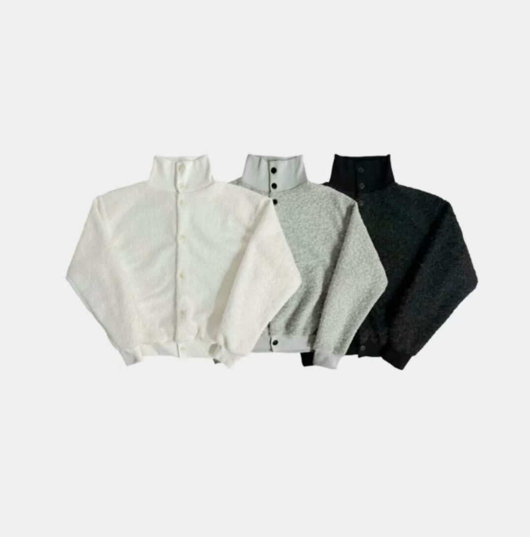 淨色開胸針織外套 JK2618