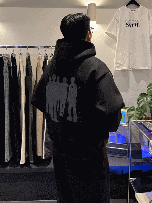 影紋鉚釘刷毛連帽拉鍊休閒外套