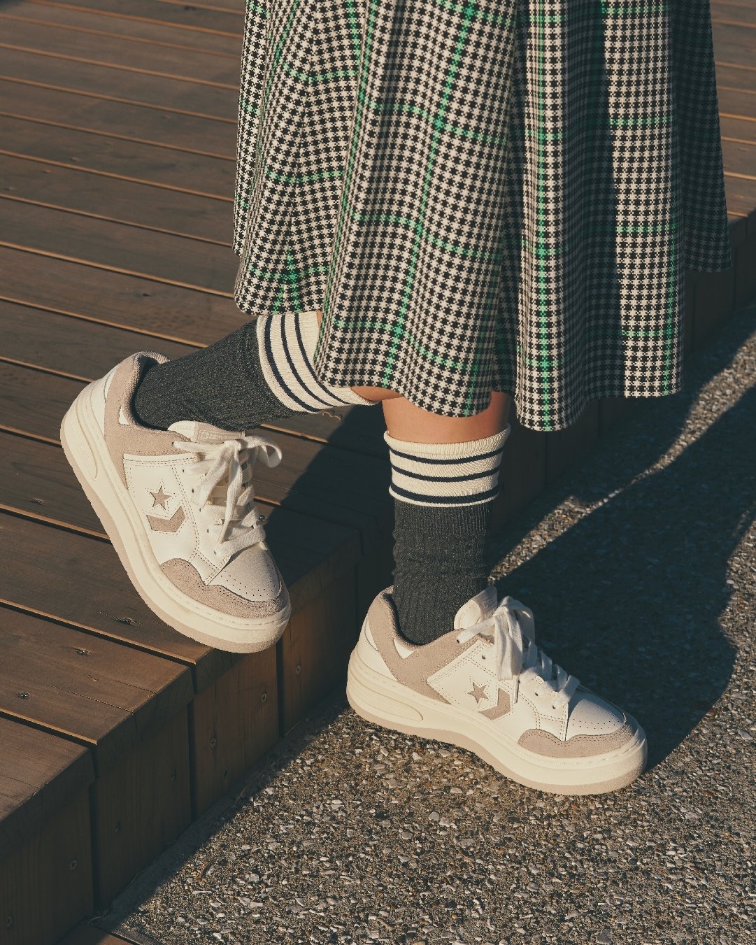 Converse Weapon Plts SD OX 日本限定 奶茶可可 奶茶色 增高 厚底 復古鞋 34202191