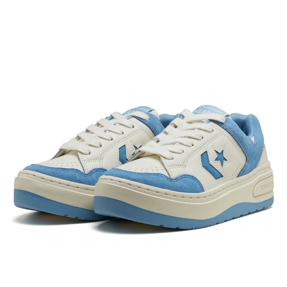 Converse Weapon Plts SD OX 日本限定 北卡藍 天空藍 白色 增高 厚底 復古鞋 34202190