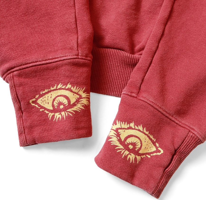 KAPITAL RAGLAN CREWNECK FLEECE SWEATER (SPEAKEASY COLLEGE PRINT) - PRE ORDER ITEM (預訂中)