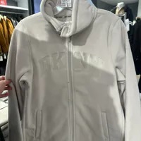 [U] DKNY SPORTS WOMEN'S TECH FLEECE LOGO JACKET,OAT, DPQJ9479-OTA [FINAL SALE] (UD430)