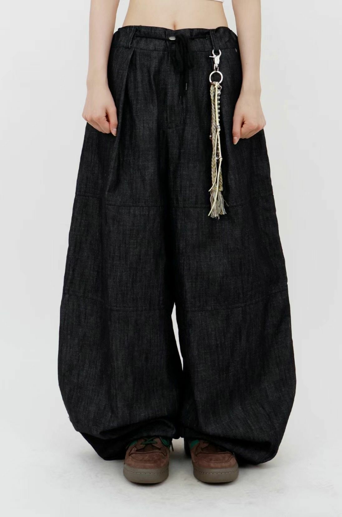 淨色可束腳鬆身褲 2S1-004P