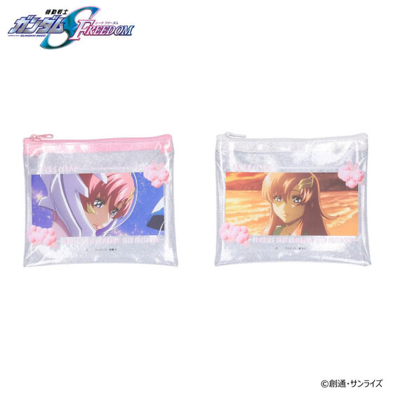 224996 Pbandai 預訂 2025/4月 機動戦士ガンダムSEED FREEDOM ラクス・クラインバースデイシリーズ ラメ入りクリアポーチ（全2種)