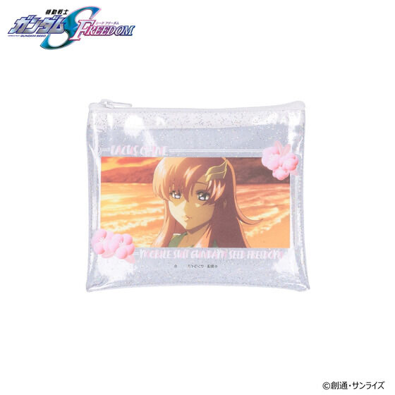 224996 Pbandai 預訂 2025/4月 機動戦士ガンダムSEED FREEDOM ラクス・クラインバースデイシリーズ ラメ入りクリアポーチ（全2種)