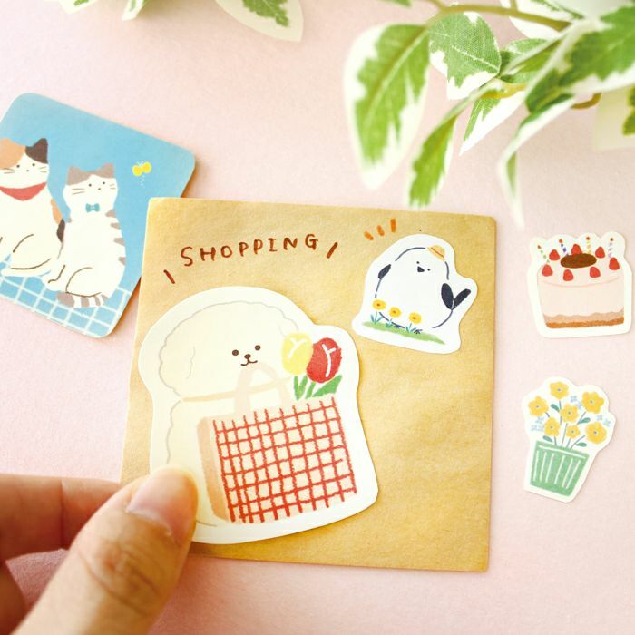 日本古川紙工．我的小日子系列 和紙貼紙包 共八款