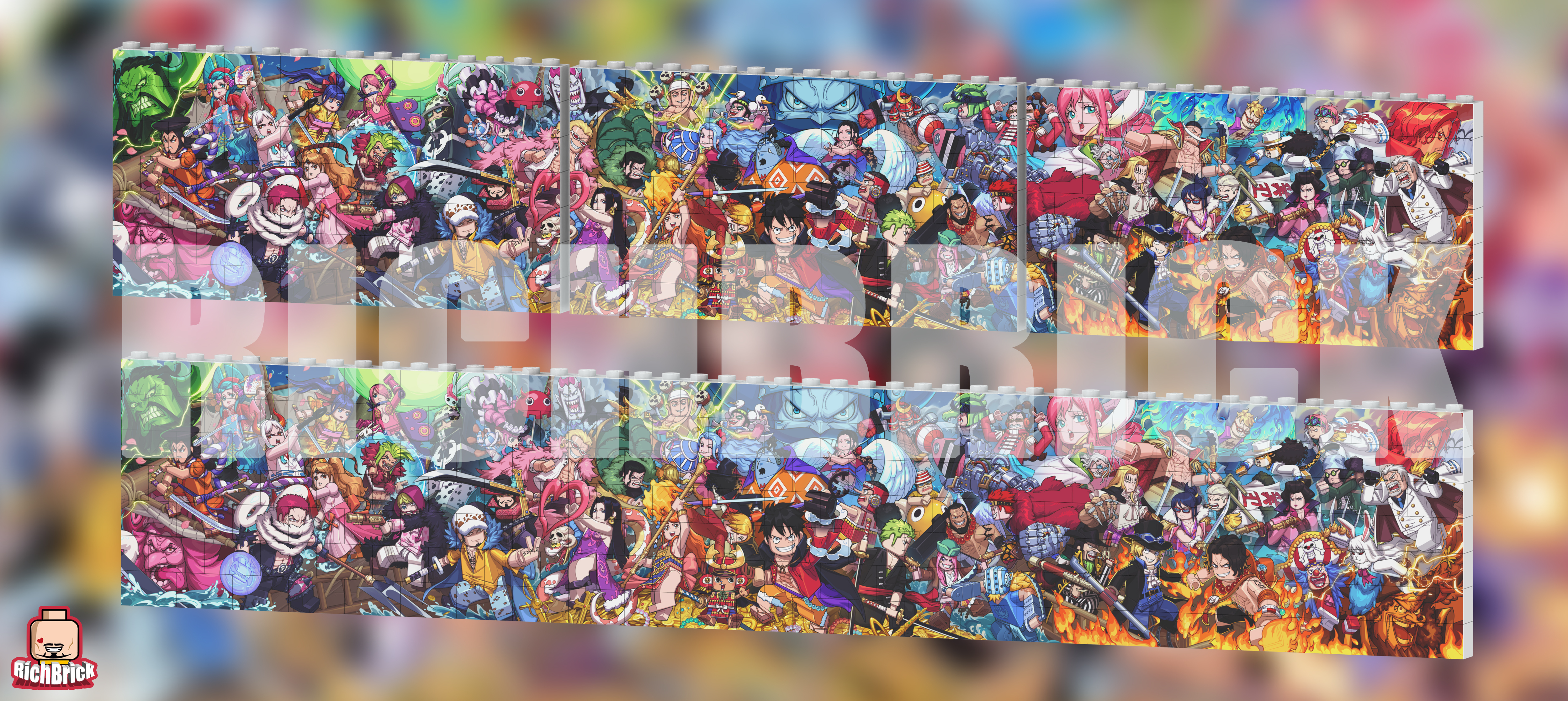 [RICH Brick][Preorder] One Piece Big Wall [UVprinted]