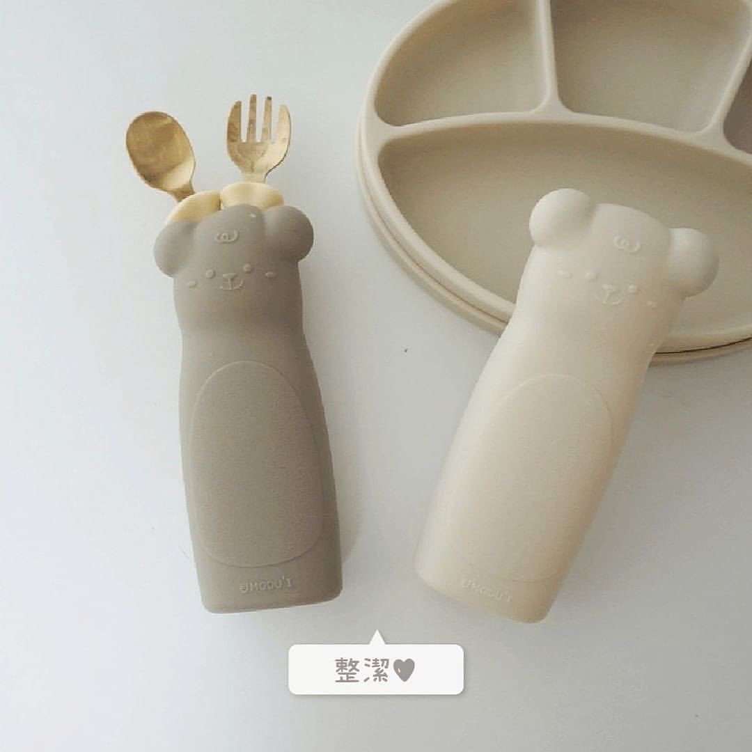 鉑金矽膠多功能小熊收納盒