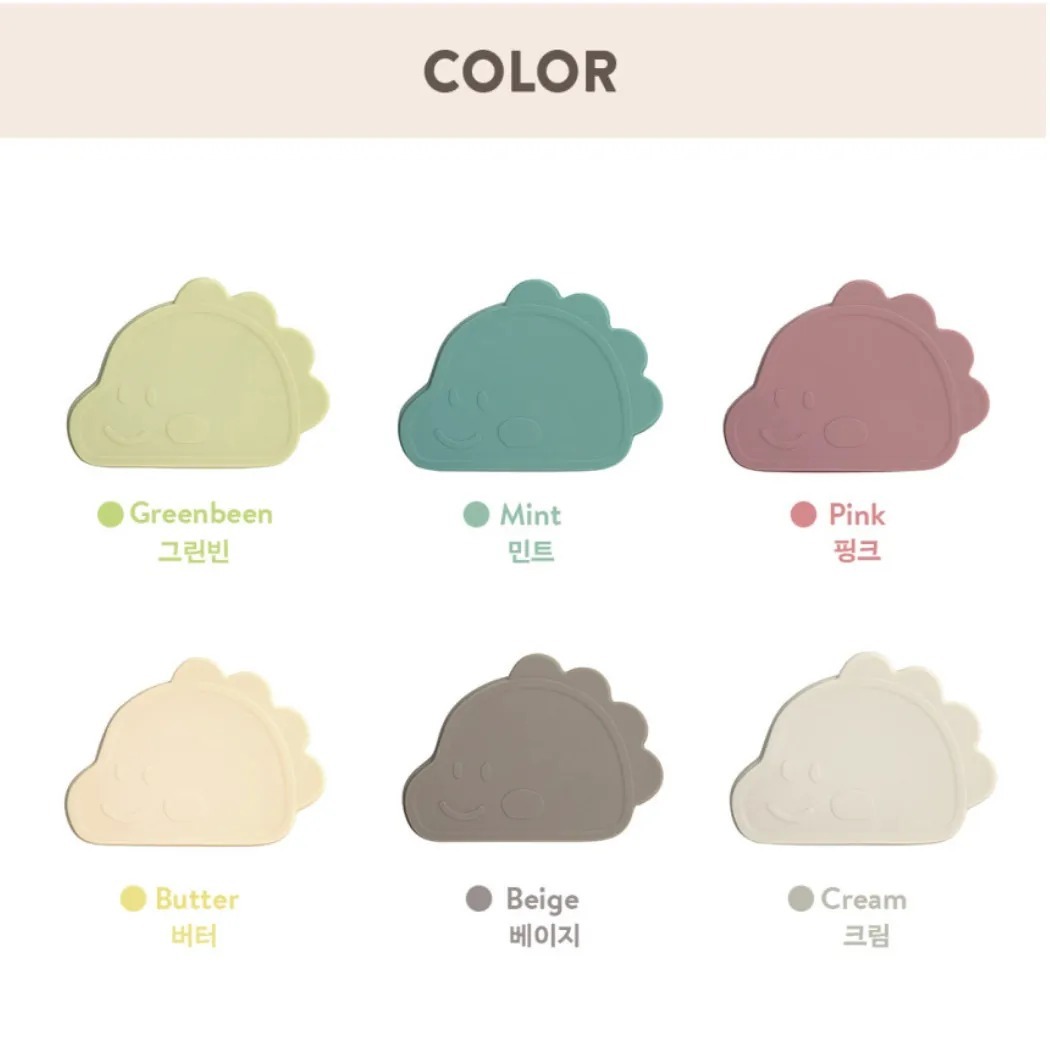 鉑金矽膠恐龍餐盤 (餐盤連餐蓋)