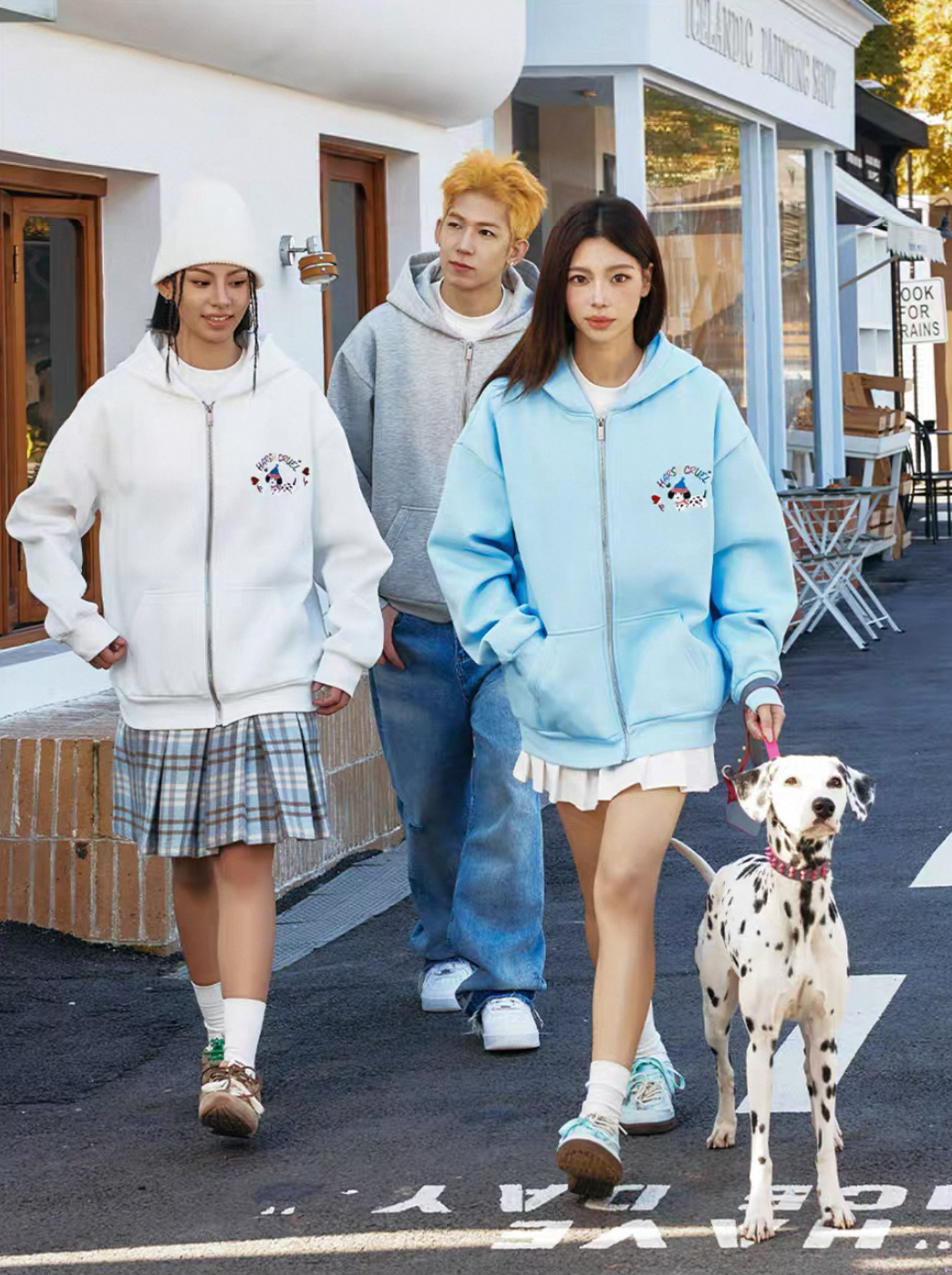 harsh and cruel 2025SS 小狗樂園 趣味小狗刺繡 連帽外套