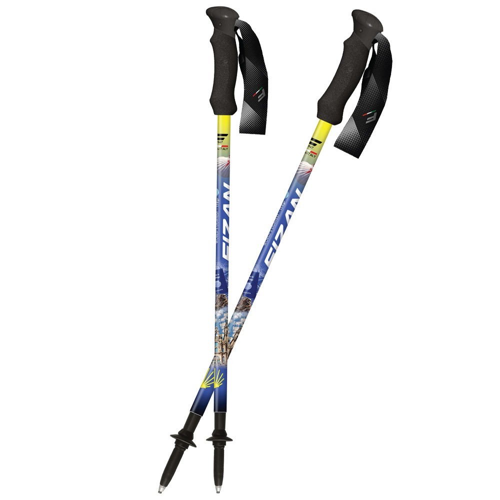 【FIZAN】超輕三節式健行登山杖2入特惠組 朝聖之路 / FZS24.7102.OCdS