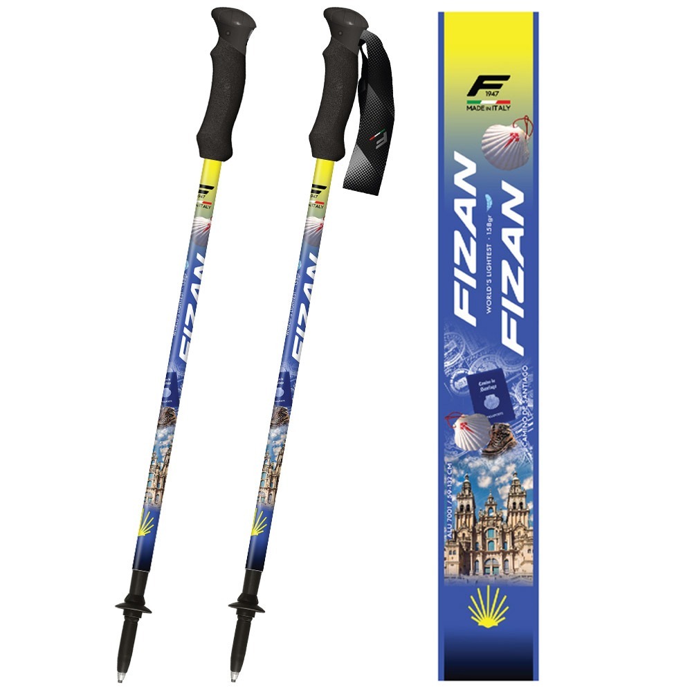 【FIZAN】超輕三節式健行登山杖2入特惠組 朝聖之路 / FZS24.7102.OCdS