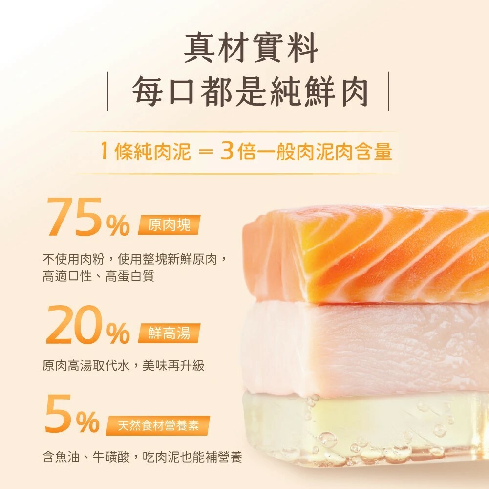 汪喵星球｜無膠純肉泥 肉泥條 (犬貓通用)