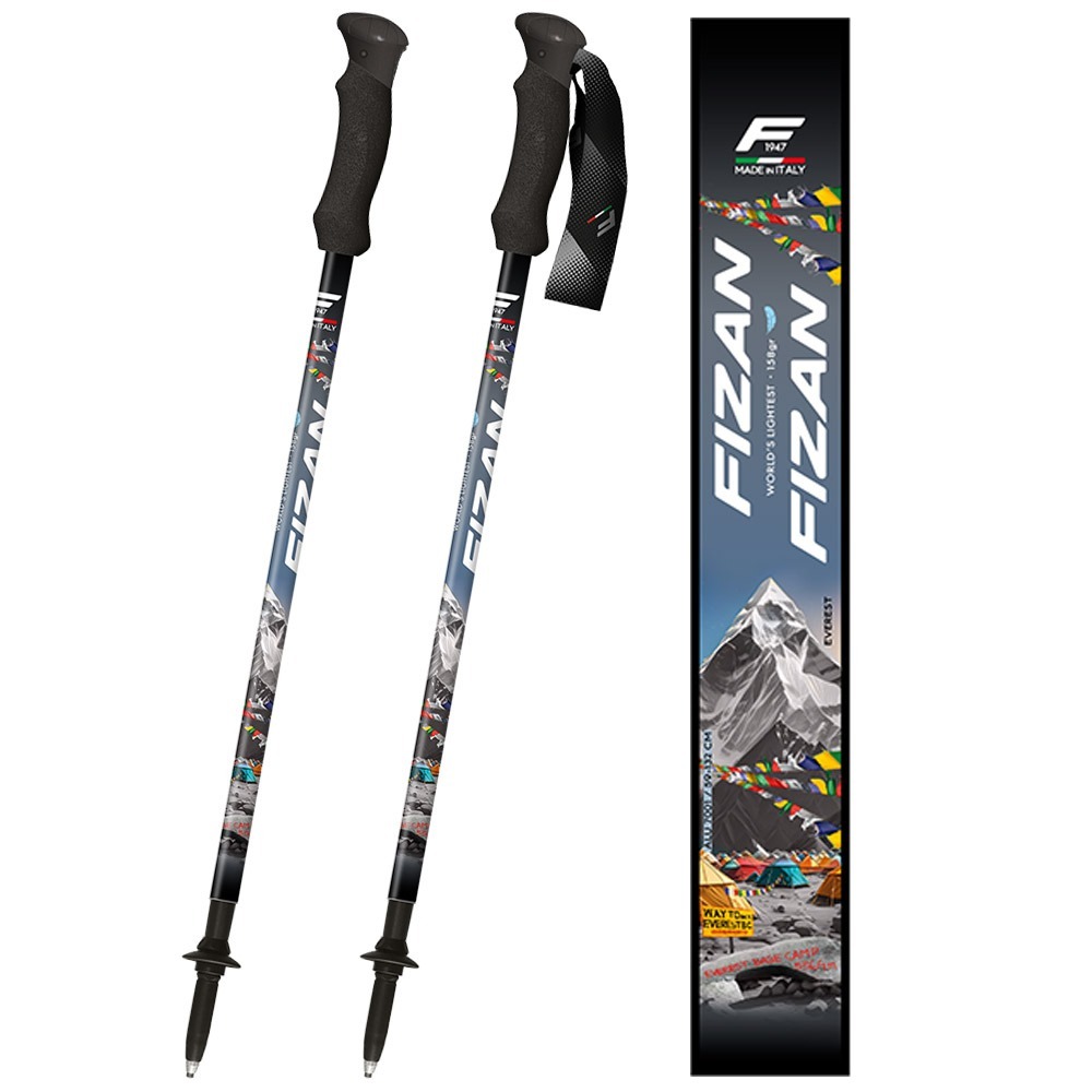 【FIZAN】超輕三節式健行登山杖2入特惠組 聖母峰基地營 / FZS24.7102.OEBC