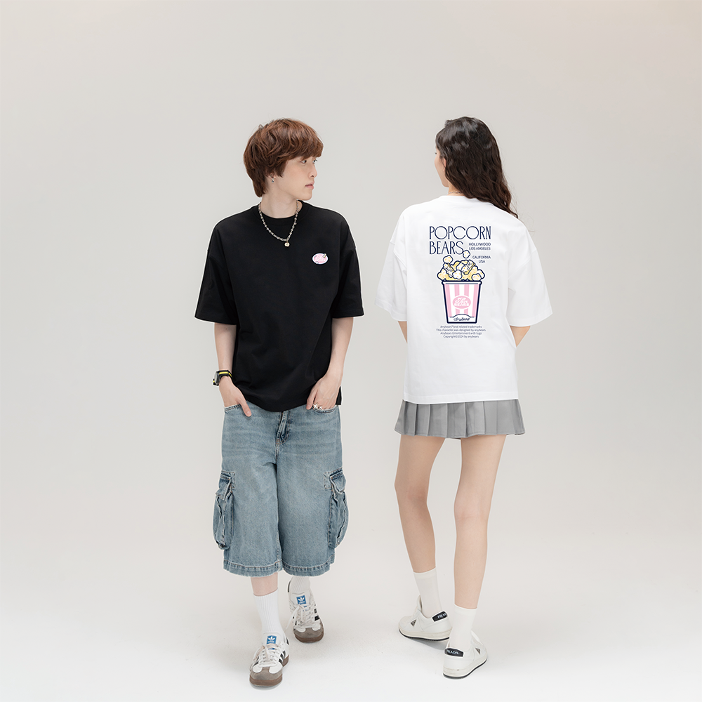 ANYBEARS® Popcorn BEAR 爆米花熊 短Tee