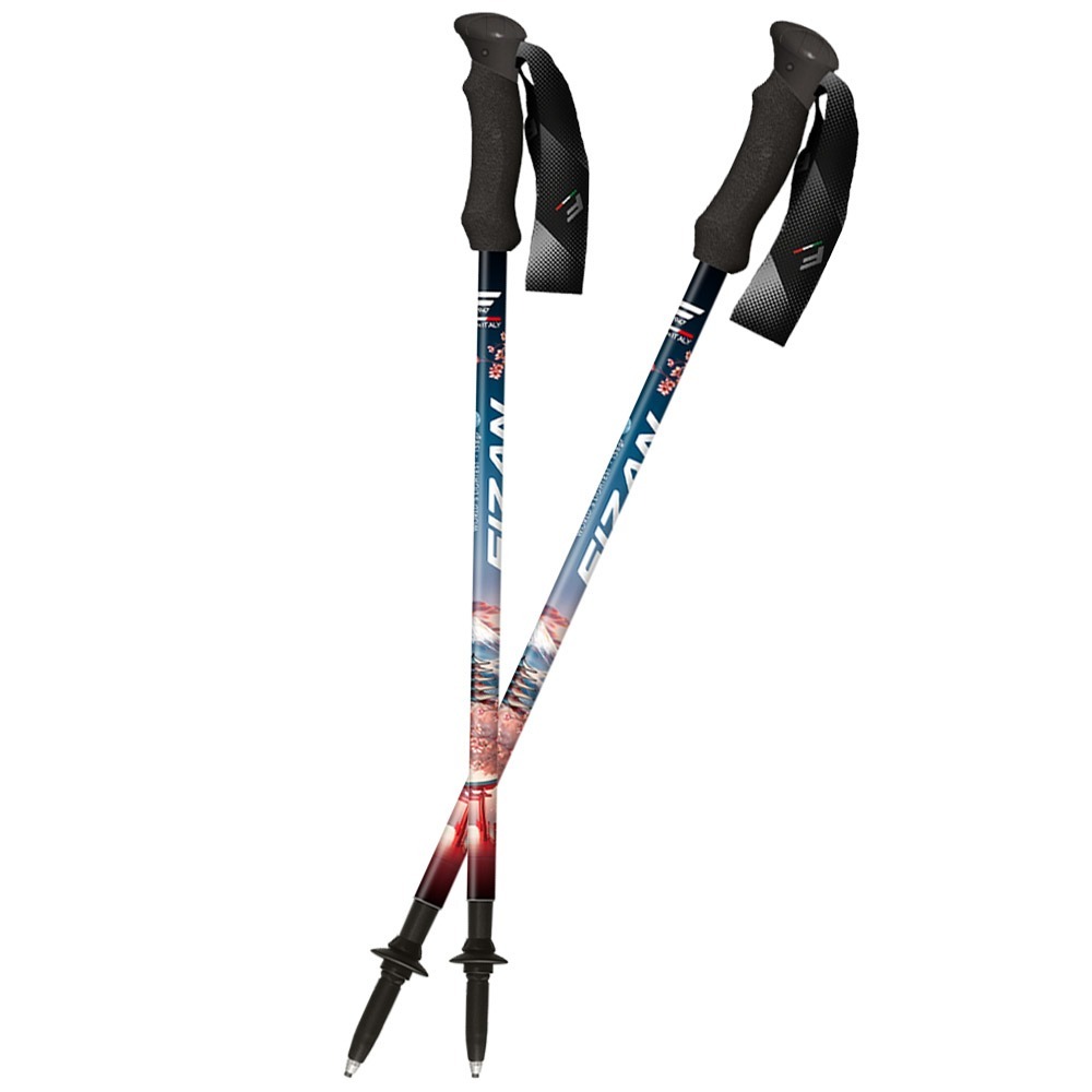 【FIZAN】超輕三節式健行登山杖2入特惠組 富士山 / FZS24.7102.OFJS