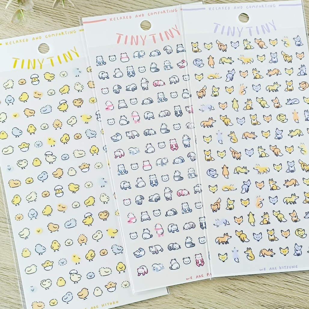 日本MIND WAVE．TINY TINY 手帳裝飾貼紙 共三款