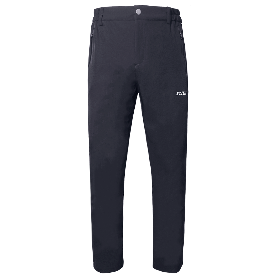 SOLEIL 雙層排汗軟殼保暖長褲 男款 (2色) 保暖/防潑水/排汗透氣/登山休閒 24CZDX806