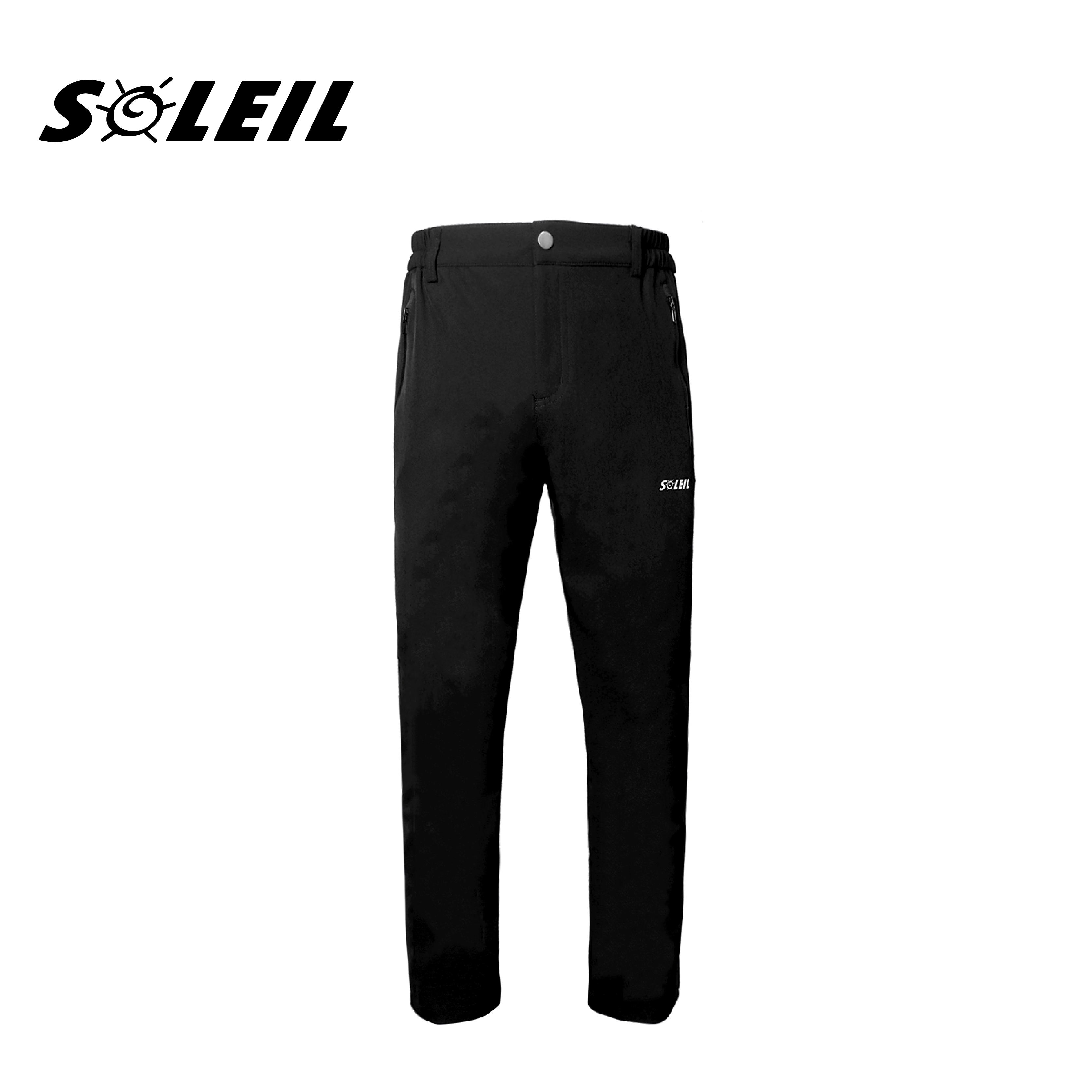 SOLEIL 雙層排汗軟殼保暖長褲 男款 (2色) 保暖/防潑水/排汗透氣/登山休閒 24CZDX806
