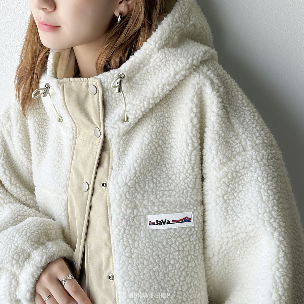 JAVA 日系 搖粒絨 保暖 連帽 外套 三色 (女款)