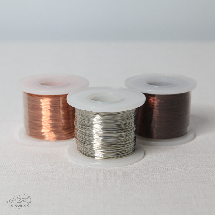 資材 銅線 0.3mm 4色