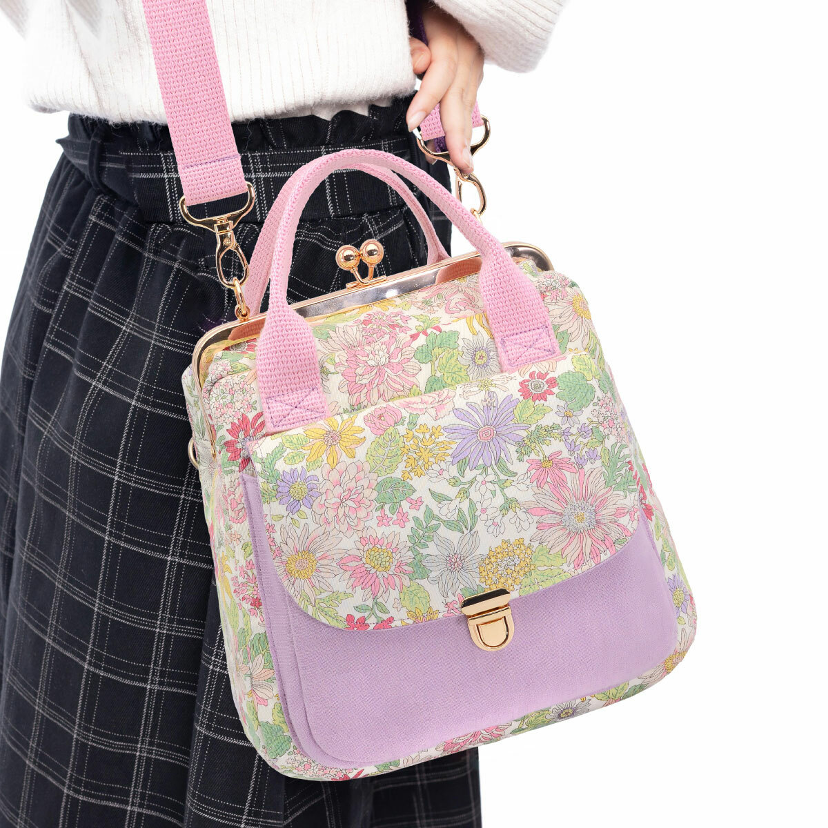 20公分ㄇ形光面口金_螺絲款/個【贈方形手提斜背口金包紙型】