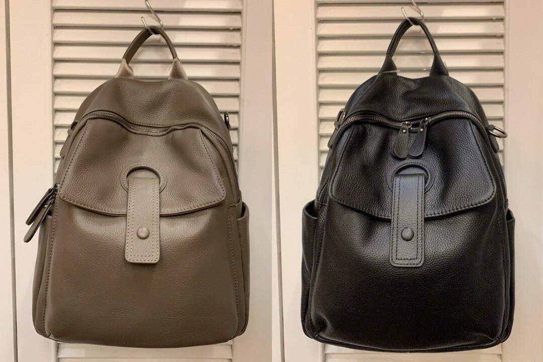 8366大容量牛皮後背包