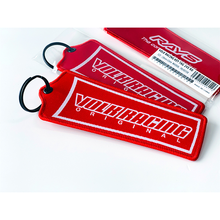 RAYS 布質鑰匙圈 KEY TAG 24S 紅色 VOLK RACING