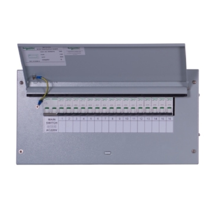 R273 Schneider 100A 單相 MCB/RCBO 配電箱帶二極總掣位