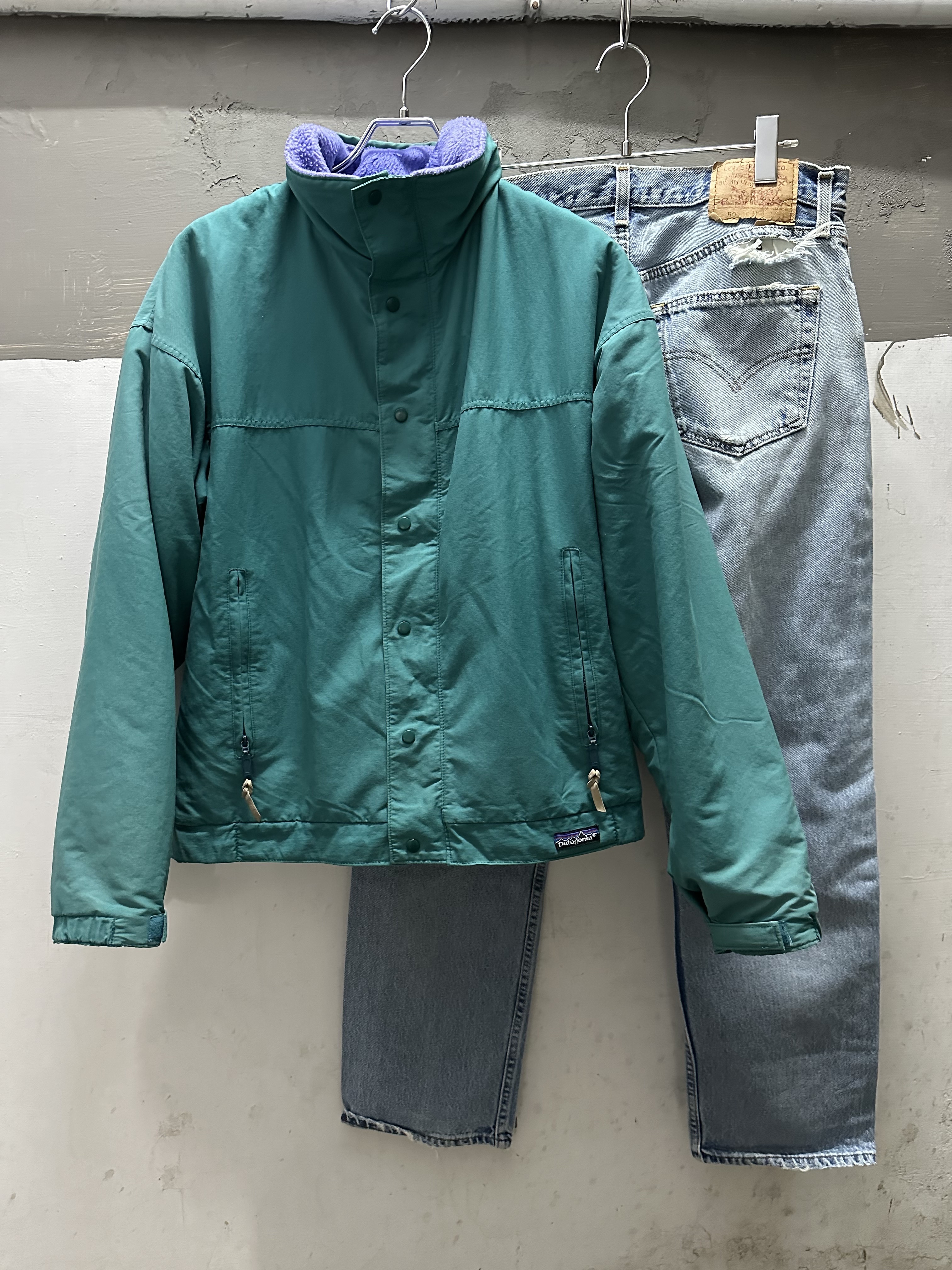 80s patagonia Shell Jacket W/Fleece Line