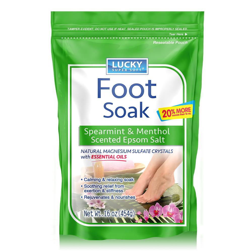 【Lucky Super Soft】薄荷足浴鎂鹽454G