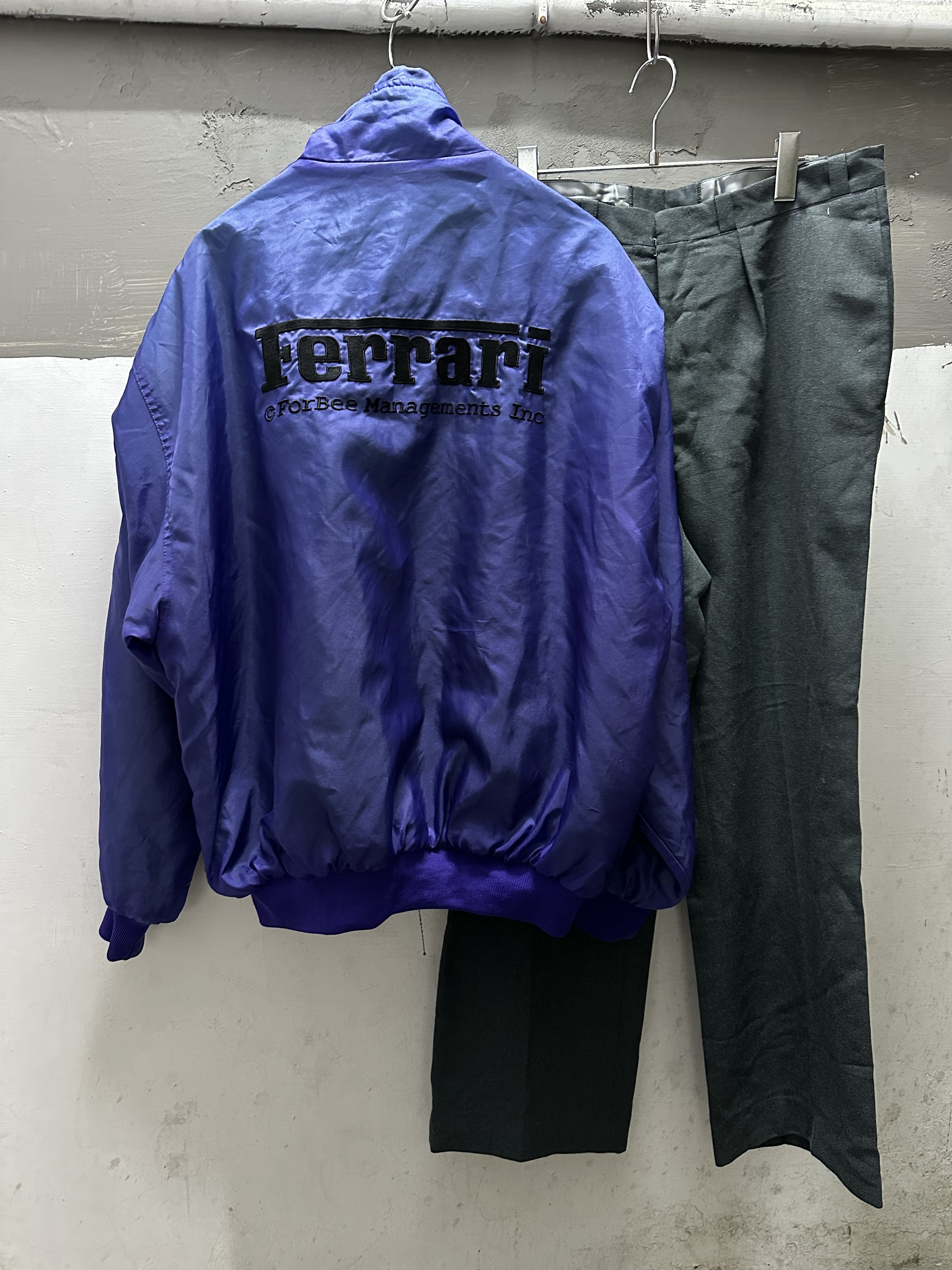 90s Ferrari Reversible Nylon Fleece Jacket