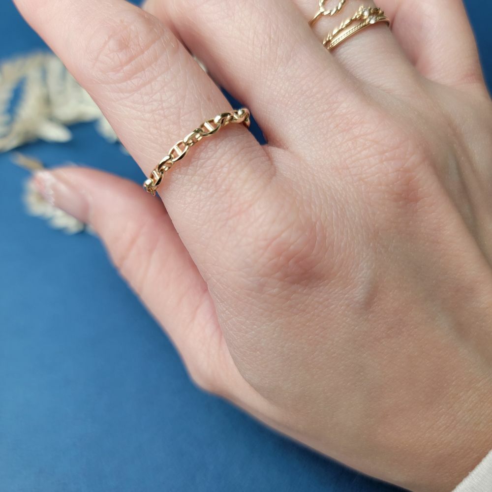 【me.luxe】K10金日可調式鍊戒