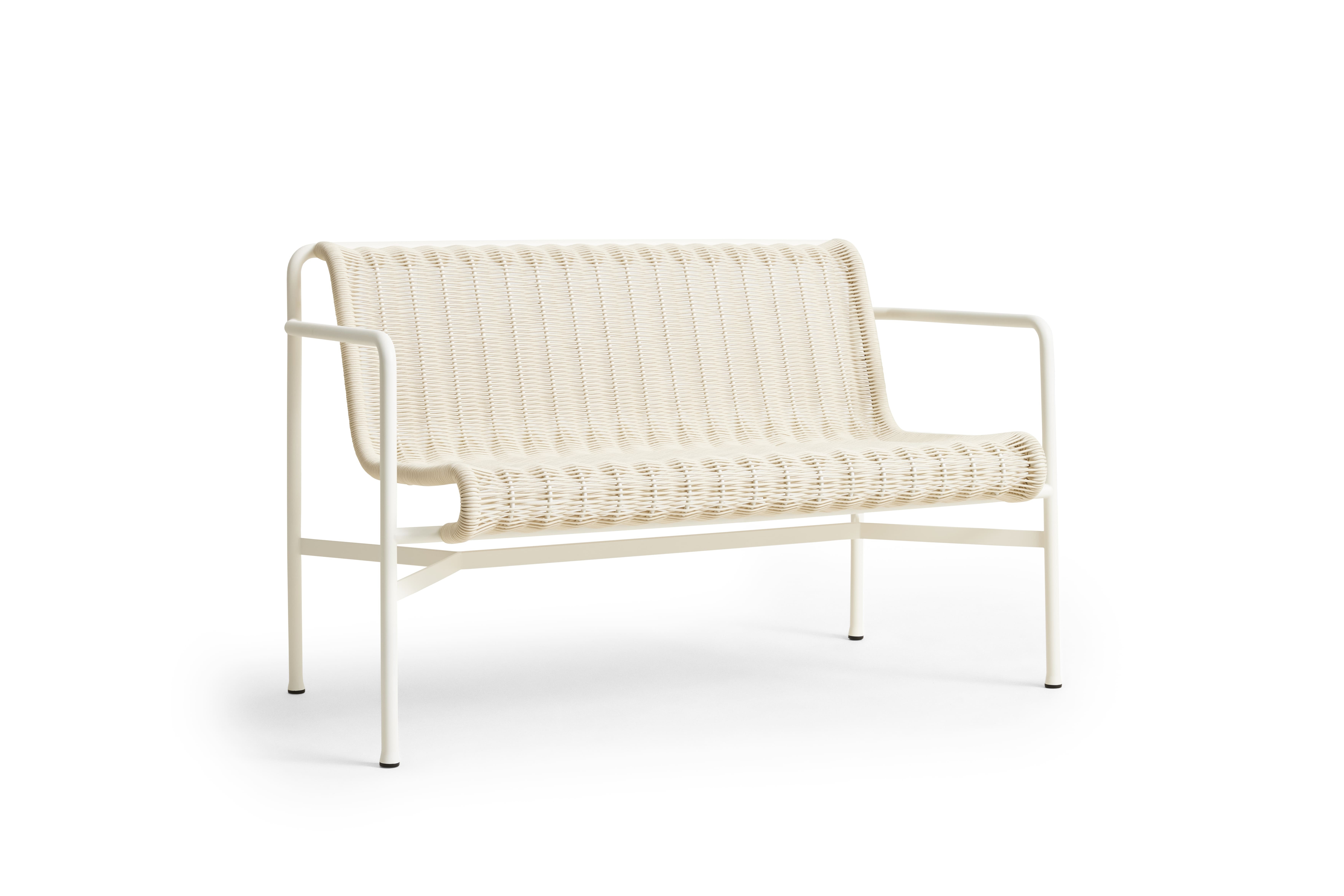 Palissade Cord Dining Bench Armrest / 格柵編繩扶手餐凳