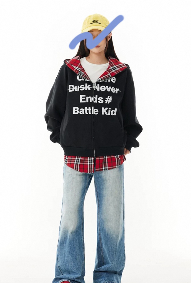 25SS連帽假兩件外套-兩色預購